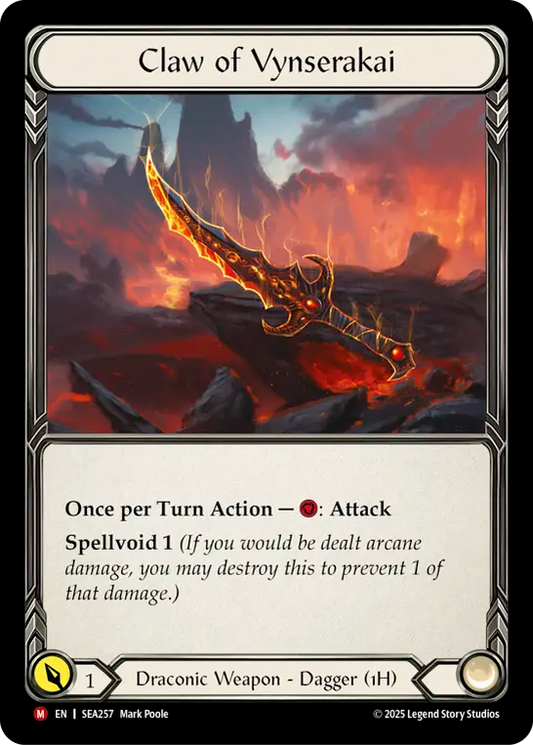 (257) Flesh & Blood TCG High Seas Single: Claw of Vynserakai (Rainbow Foil)  Majestic