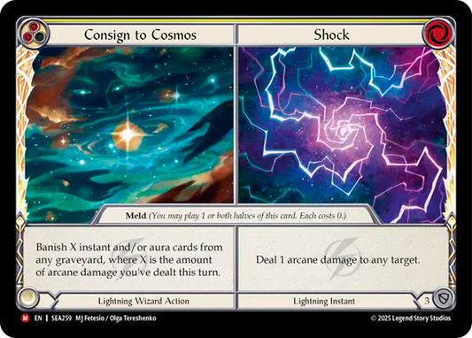 (259) Flesh & Blood TCG High Seas Single: Consign to Cosmos // Shock (Regular)  Majestic