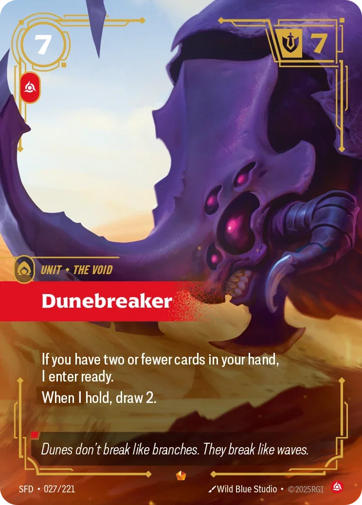 (027/221) Riftbound TCG Spiritforged Single: Dunebreaker Holo Epic