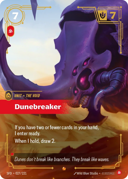 (027/221) Riftbound TCG Spiritforged Single: Dunebreaker Holo Epic