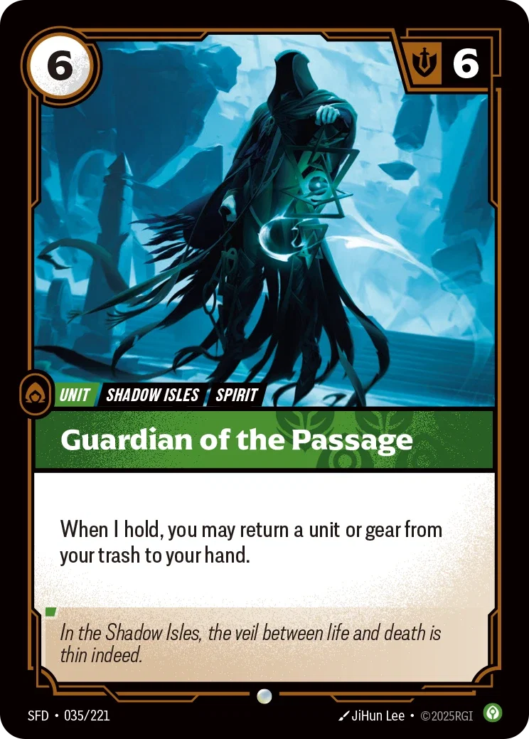 (035/221) Riftbound TCG Spiritforged Single: Guardian of the Passage  Common