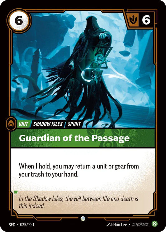 (035/221) Riftbound TCG Spiritforged Single: Guardian of the Passage  Common