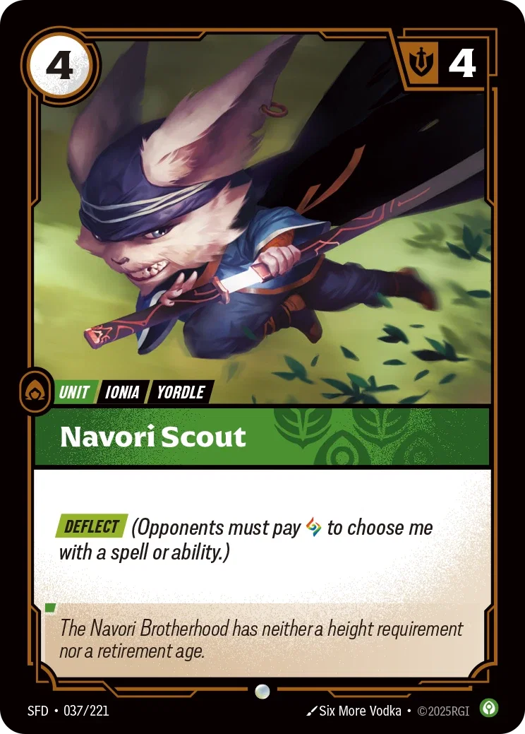 (037/221) Riftbound TCG Spiritforged Single: Navori Scout Holo Common