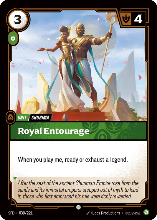(039/221) Riftbound TCG Spiritforged Single: Royal Entourage  Common