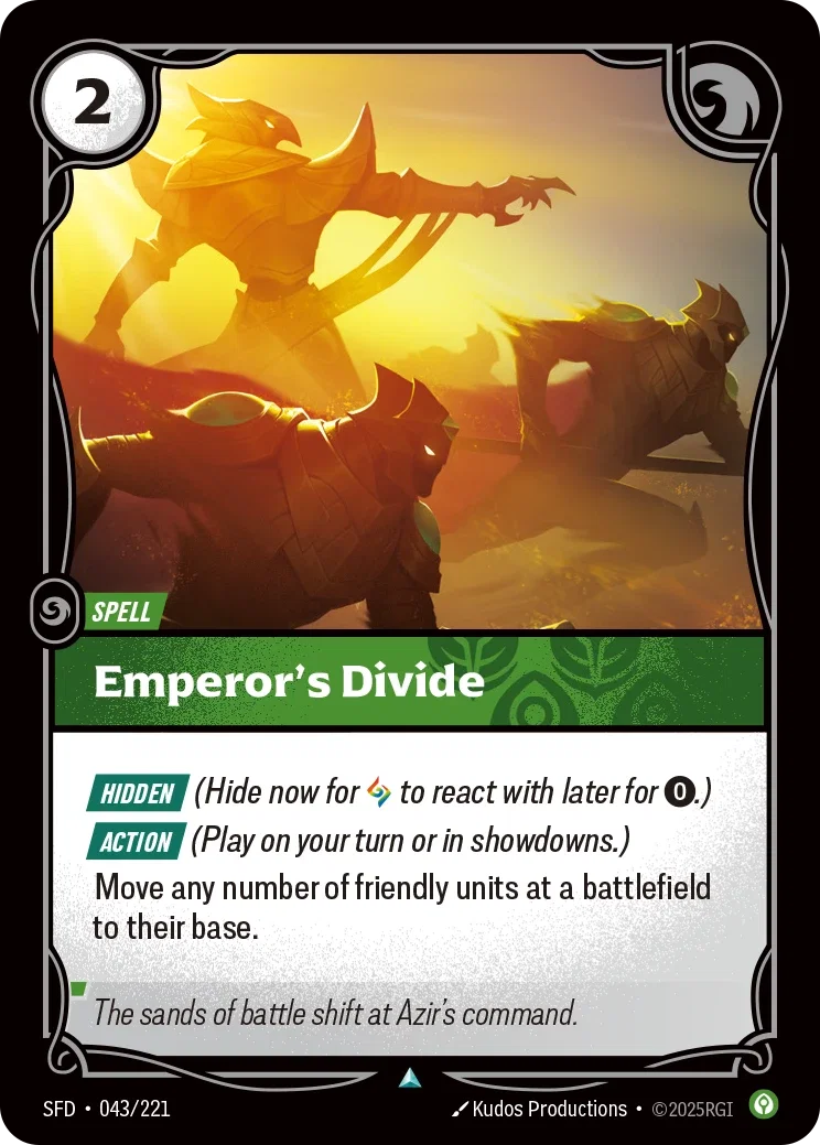 (043/221) Riftbound TCG Spiritforged Single: Emperor's Divide  Uncommon