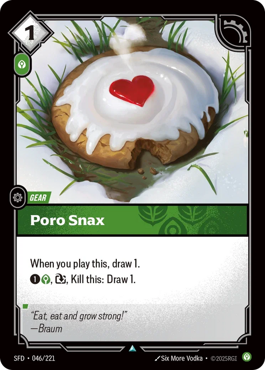 (046/221) Riftbound TCG Spiritforged Single: Poro Snax  Uncommon