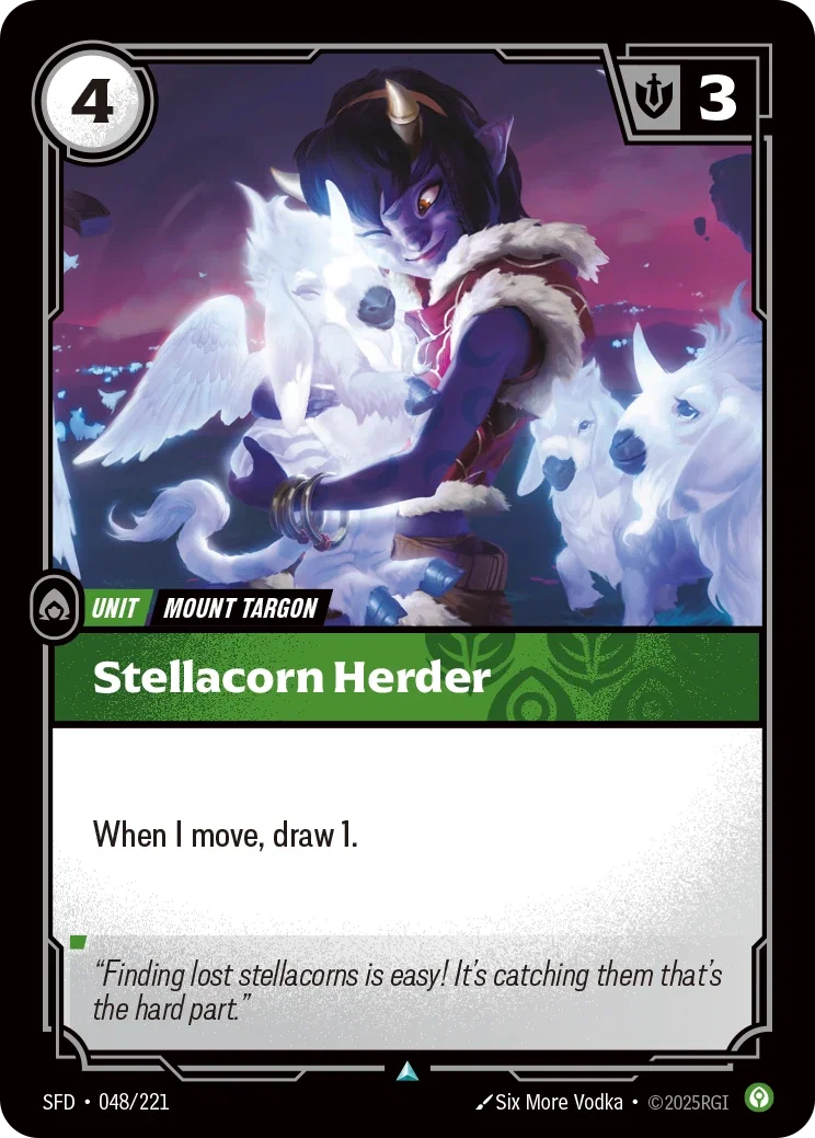 (048/221) Riftbound TCG Spiritforged Single: Stellacorn Herder  Uncommon
