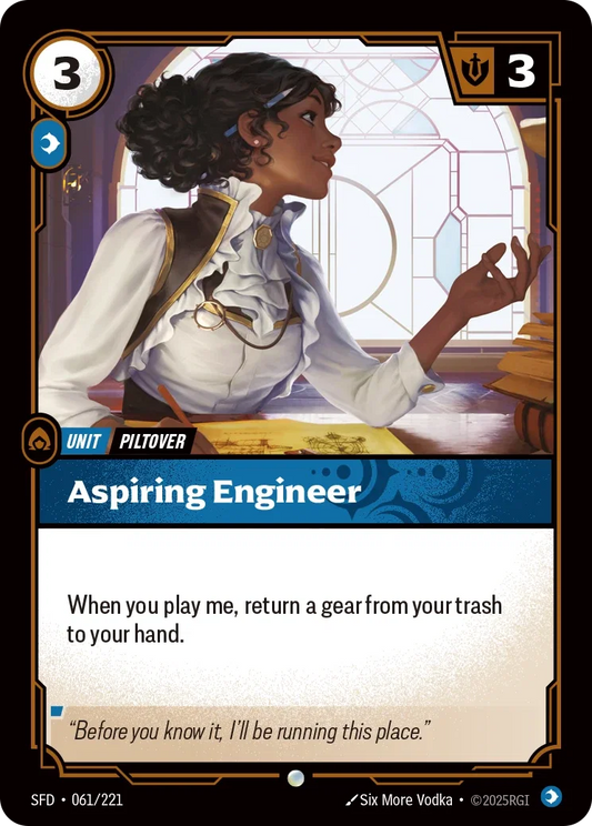 (061/221) Riftbound TCG Spiritforged Single: Aspiring Engineer Holo Common