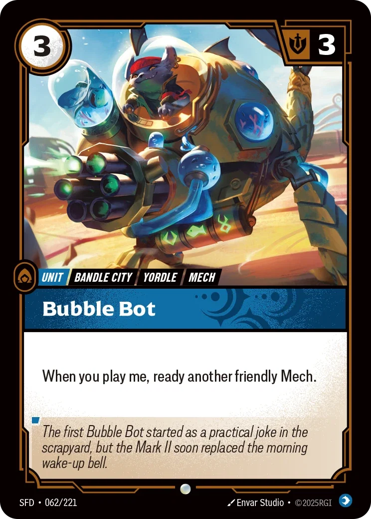 (062/221) Riftbound TCG Spiritforged Single: Bubble Bot Holo Common