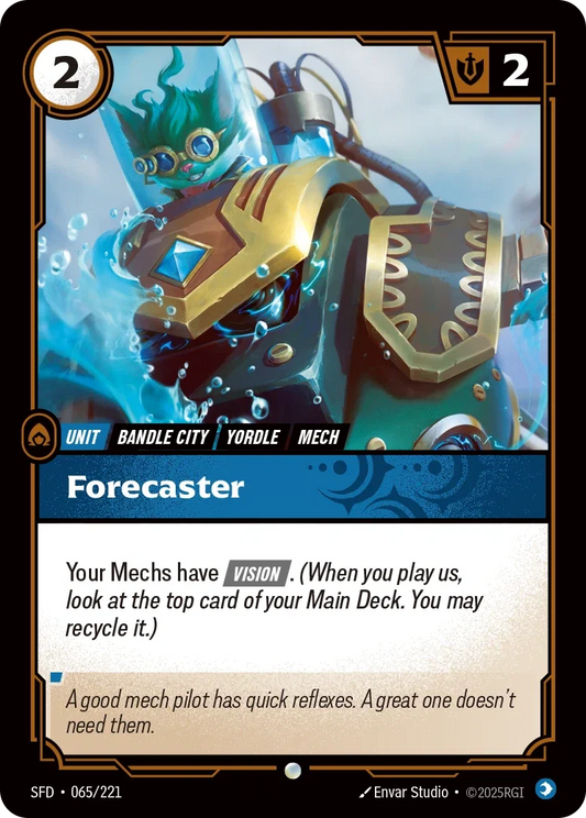 (065/221) Riftbound TCG Spiritforged Single: Forecaster  Common