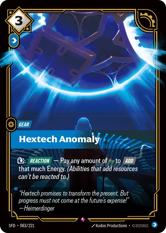 (083/221) Riftbound TCG Spiritforged Single: Hextech Anomaly Holo Rare