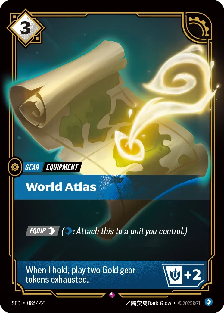(086/221) Riftbound TCG Spiritforged Single: World Atlas Holo Rare