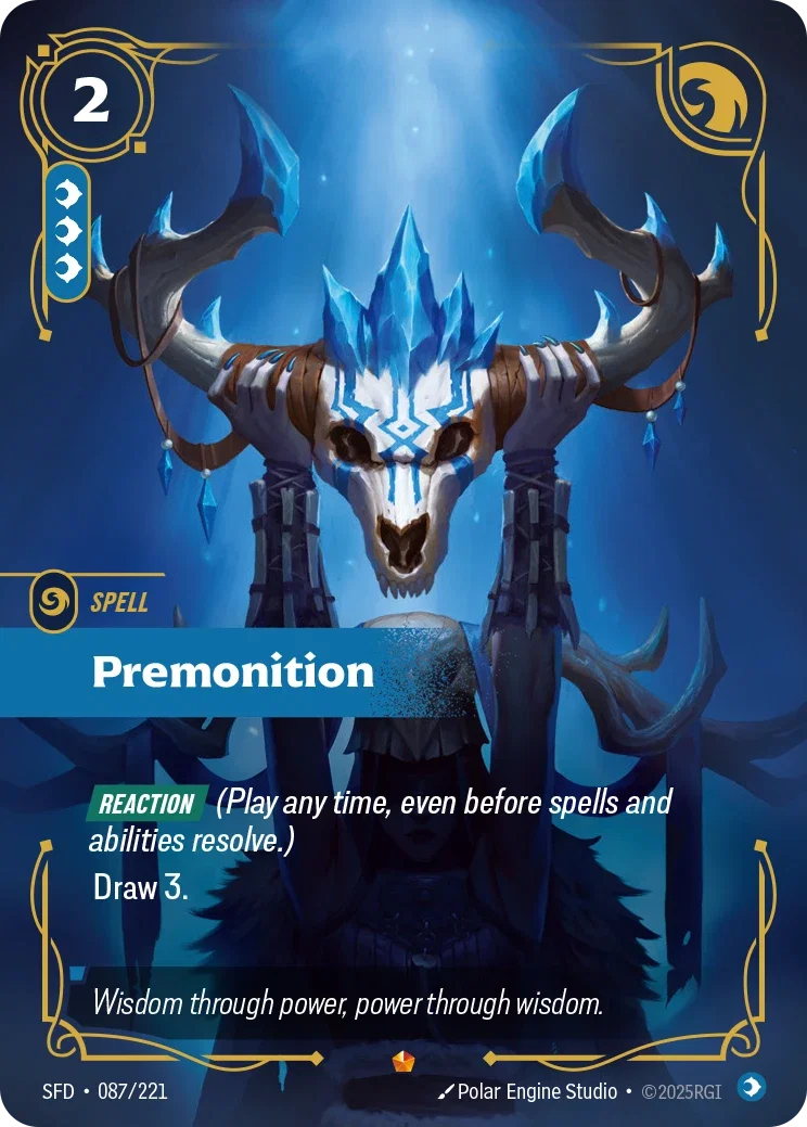 (087/221) Riftbound TCG Spiritforged Single: Premonition Holo Epic