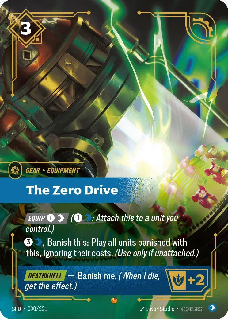 (090/221) Riftbound TCG Spiritforged Single: The Zero Drive Holo Epic