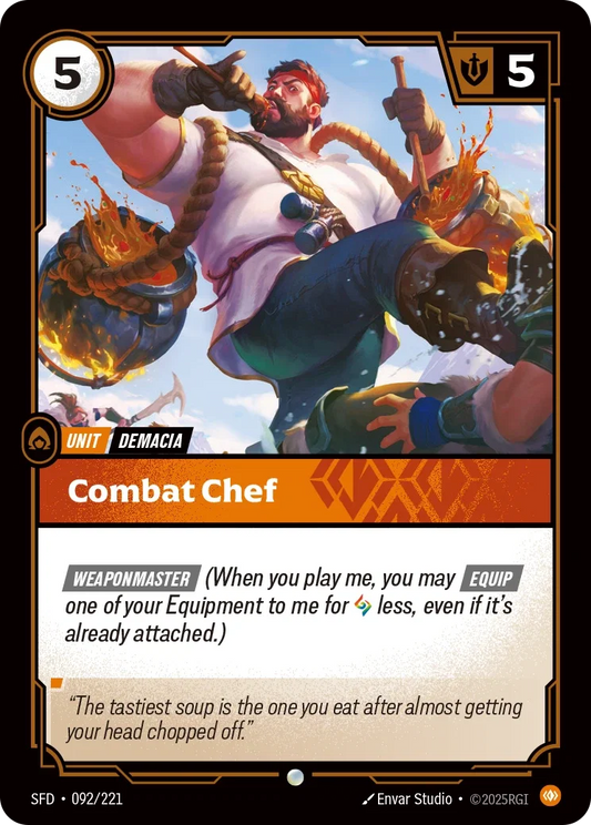 (092/221) Riftbound TCG Spiritforged Single: Combat Chef Holo Common