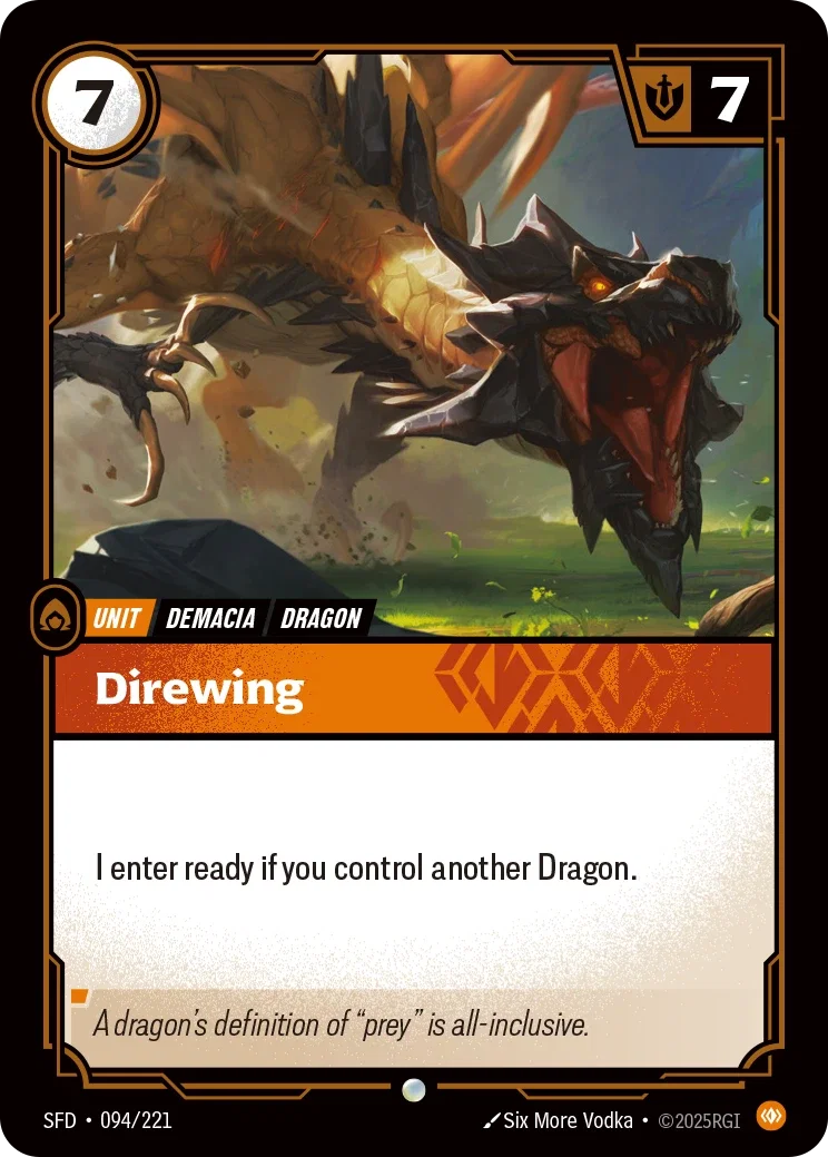 (094/221) Riftbound TCG Spiritforged Single: Direwing  Common