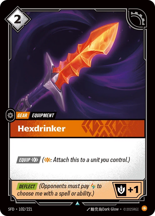 (102/221) Riftbound TCG Spiritforged Single: Hexdrinker  Uncommon