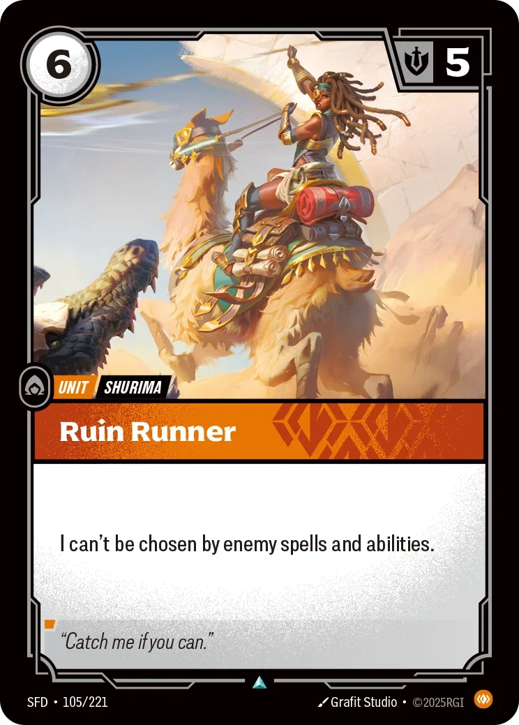 (105/221) Riftbound TCG Spiritforged Single: Ruin Runner Holo Uncommon
