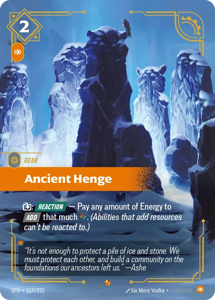 (117/221) Riftbound TCG Spiritforged Single: Ancient Henge Holo Epic