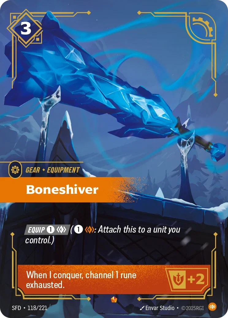 (118/221) Riftbound TCG Spiritforged Single: Boneshiver Holo Epic