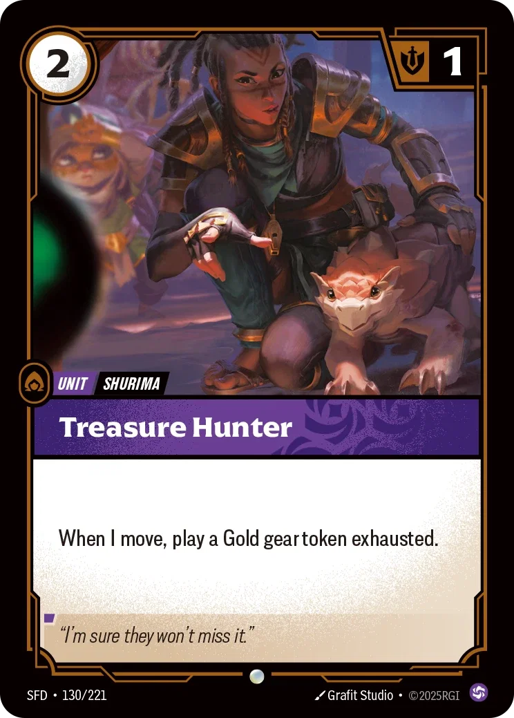 (130/221) Riftbound TCG Spiritforged Single: Treasure Hunter  Common
