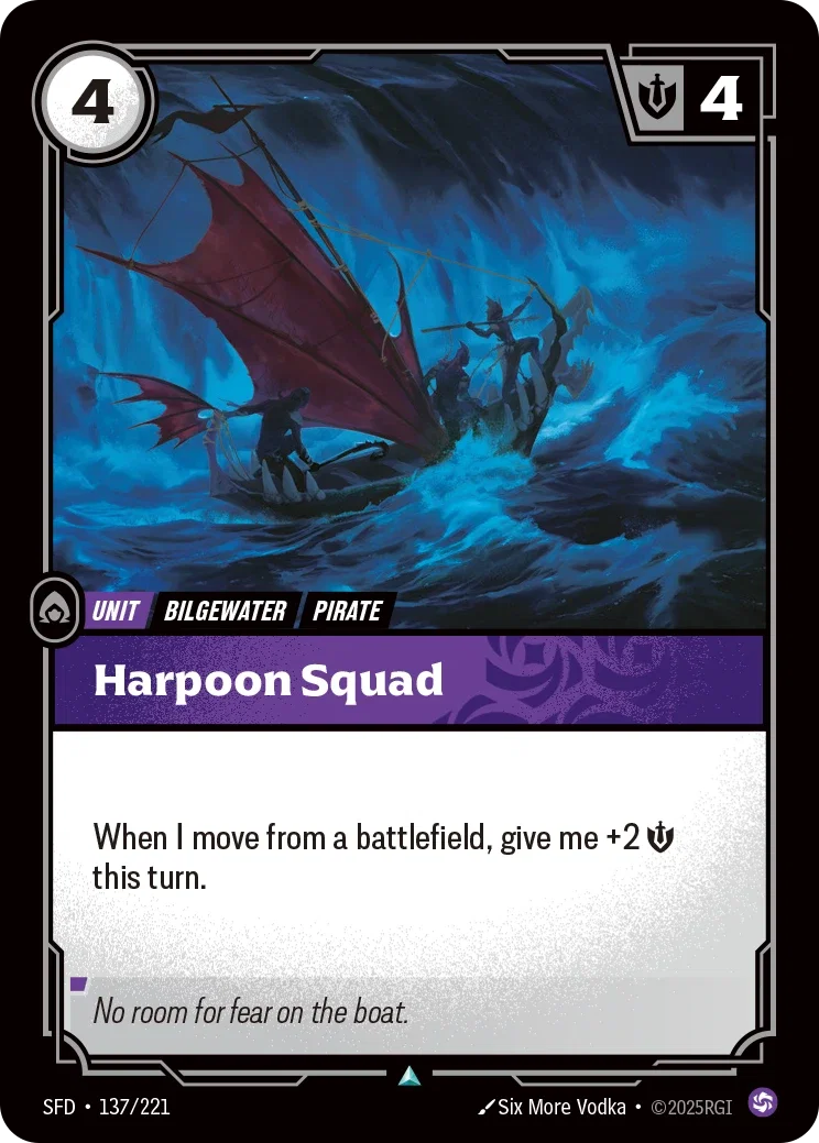 (137/221) Riftbound TCG Spiritforged Single: Harpoon Squad  Uncommon