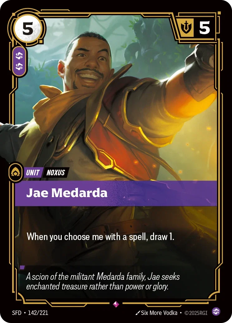 (142/221) Riftbound TCG Spiritforged Single: Jae Medarda Holo Rare