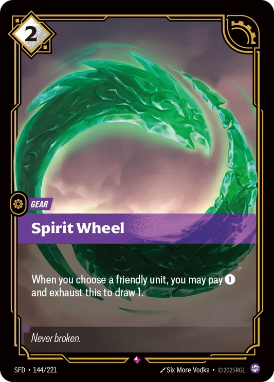 (144/221) Riftbound TCG Spiritforged Single: Spirit Wheel Holo Rare