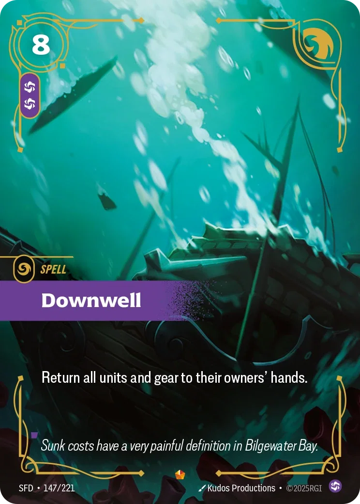 (147/221) Riftbound TCG Spiritforged Single: Downwell Holo Epic