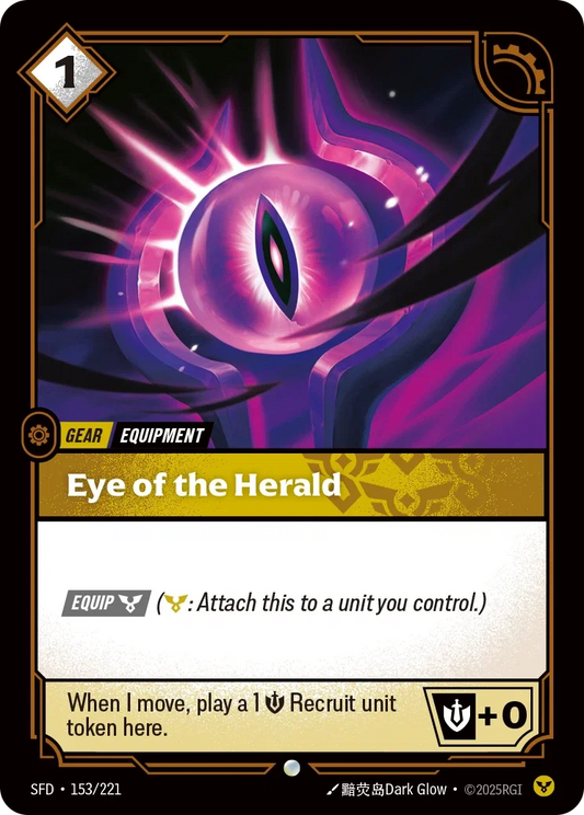 (153/221) Riftbound TCG Spiritforged Single: Eye of the Herald Holo Common