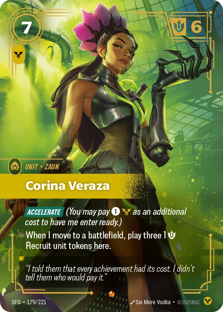 (179/221) Riftbound TCG Spiritforged Single: Corina Veraza Holo Epic