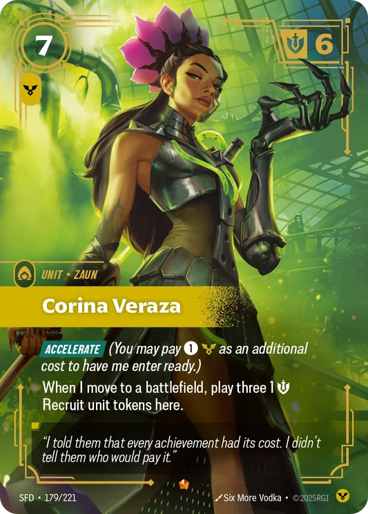 (179/221) Riftbound TCG Spiritforged Single: Corina Veraza Holo Epic