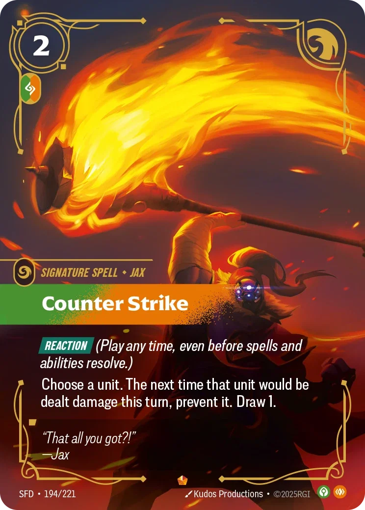 (194/221) Riftbound TCG Spiritforged Single: Counter Strike Holo Epic