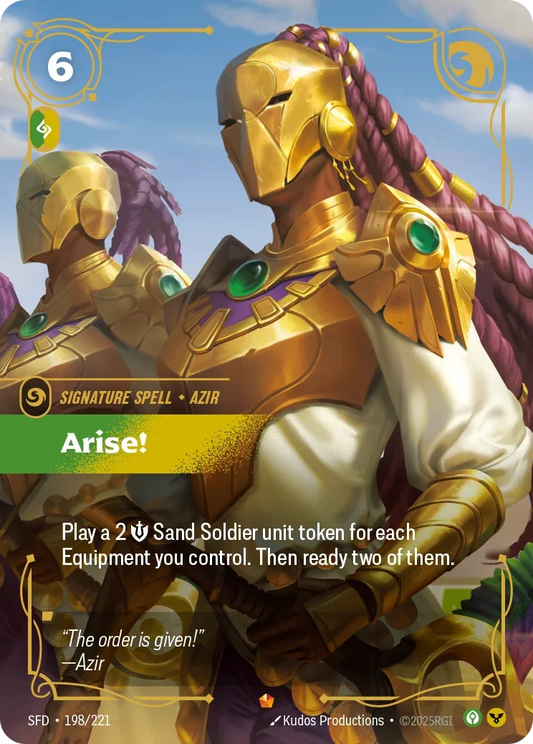 (198/221) Riftbound TCG Spiritforged Single: Arise! Holo Epic