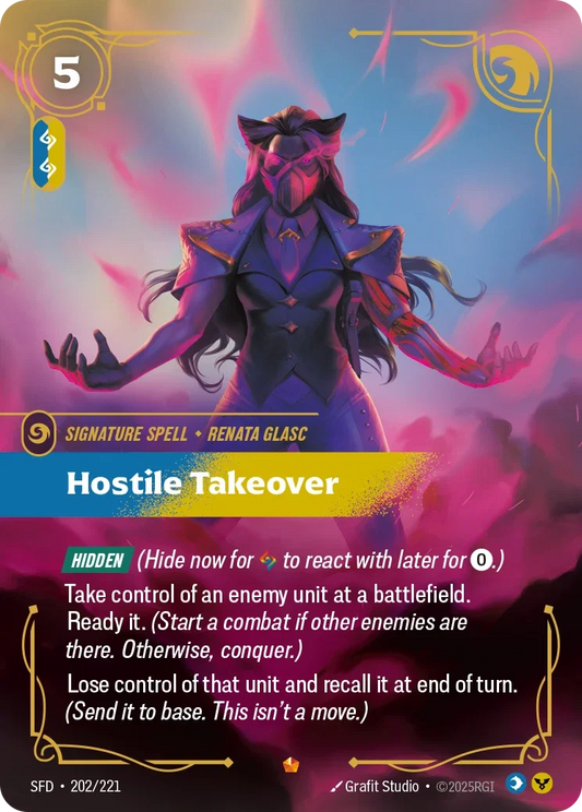 (202/221) Riftbound TCG Spiritforged Single: Hostile Takeover Holo Epic