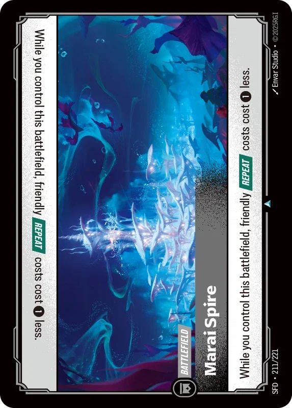 (211/221) Riftbound TCG Spiritforged Single: Marai Spire  Uncommon