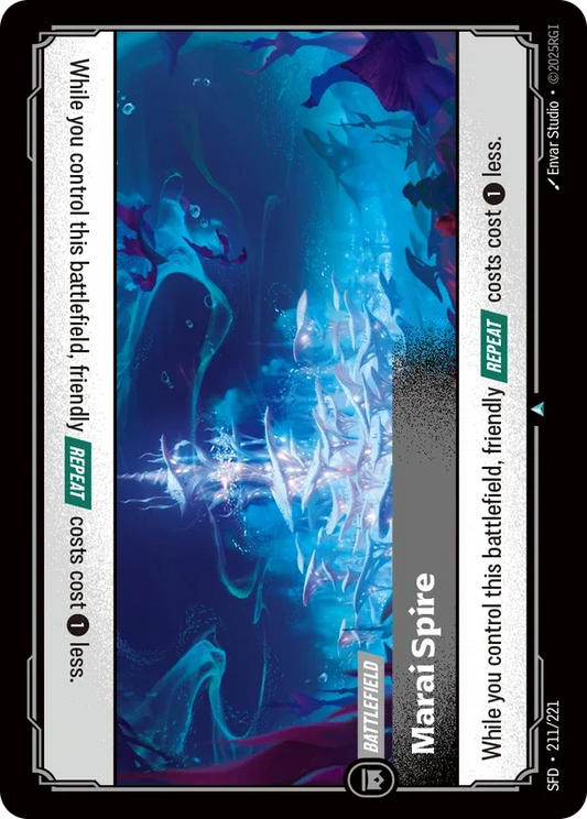 (211/221) Riftbound TCG Spiritforged Single: Marai Spire Holo Uncommon