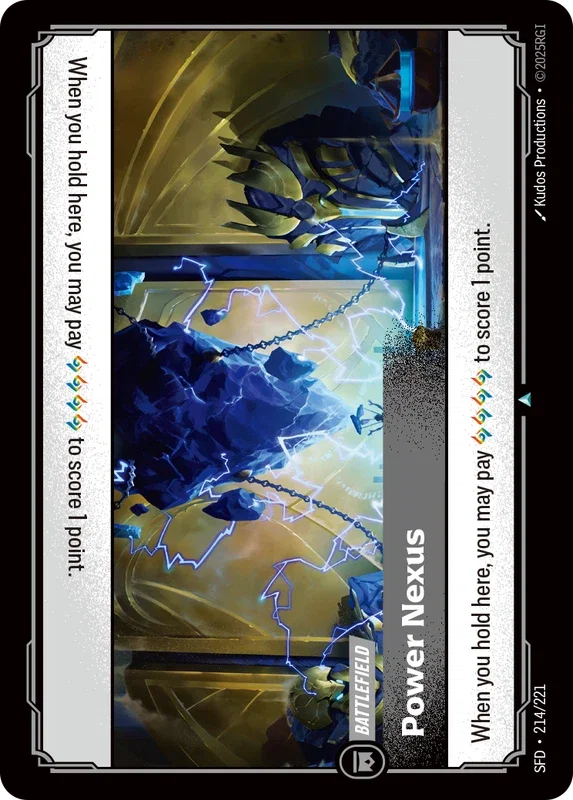 (214/221) Riftbound TCG Spiritforged Single: Power Nexus  Uncommon