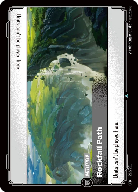 (216/221) Riftbound TCG Spiritforged Single: Rockfall Path Holo Uncommon