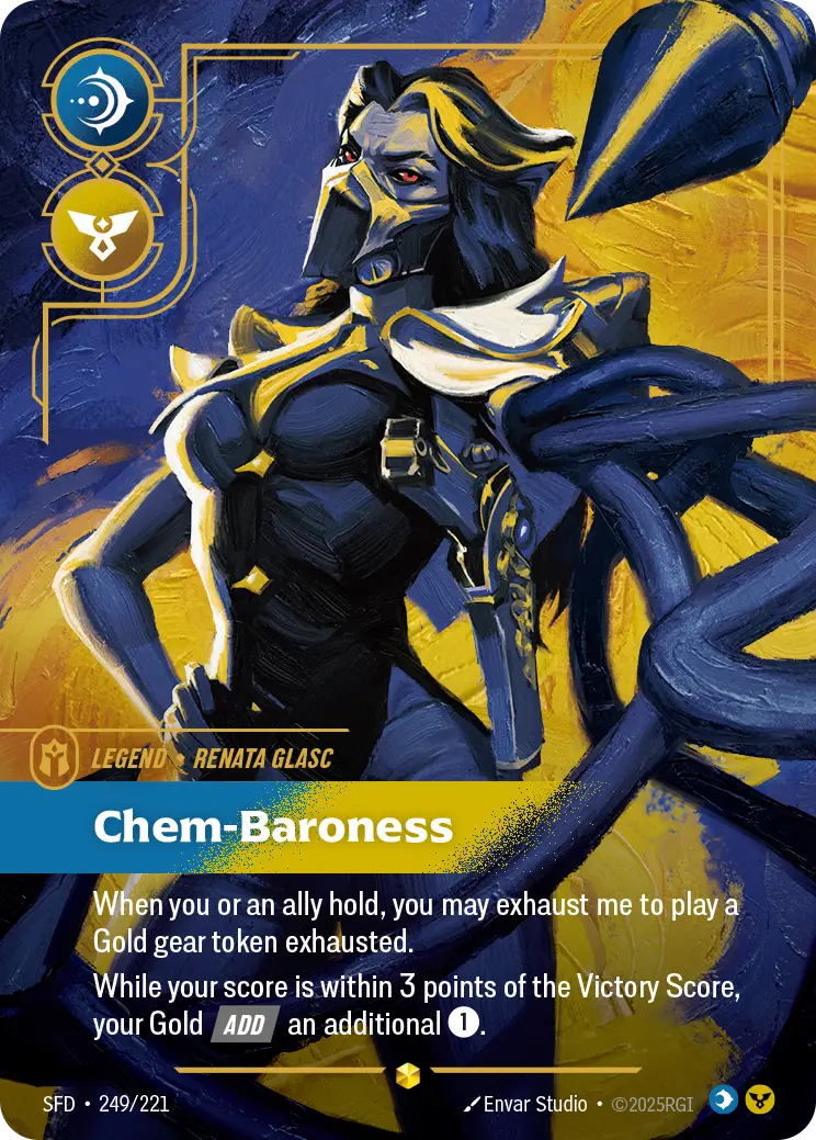 (249/221) Riftbound TCG Spiritforged Single: Renata Glasc, Chem-Baroness (V.2 - Showcase) Holo Showcase