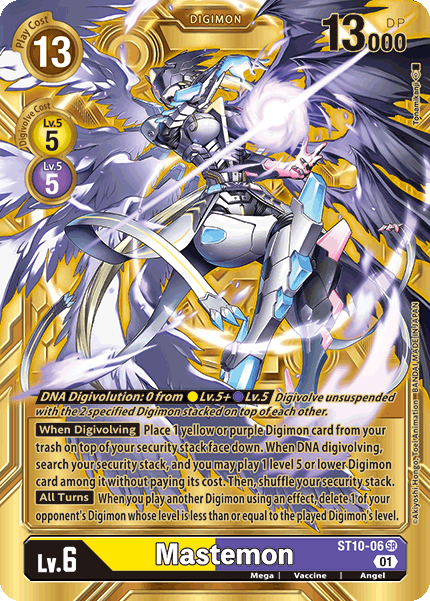 (ST10-06) Digimon TCG Dimensional Phase Single: Mastemon (ST10-06)  Alternative Art