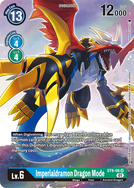 (ST9-06) Digimon TCG Digital Hazard Single: Imperialdramon Dragon Mode (ST9-06)  Alternative Art
