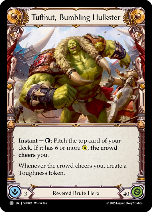 (001) Flesh & Blood TCG Super Slam Single: Tuffnut, Bumbling Hulkster (Marvel)  Marvel