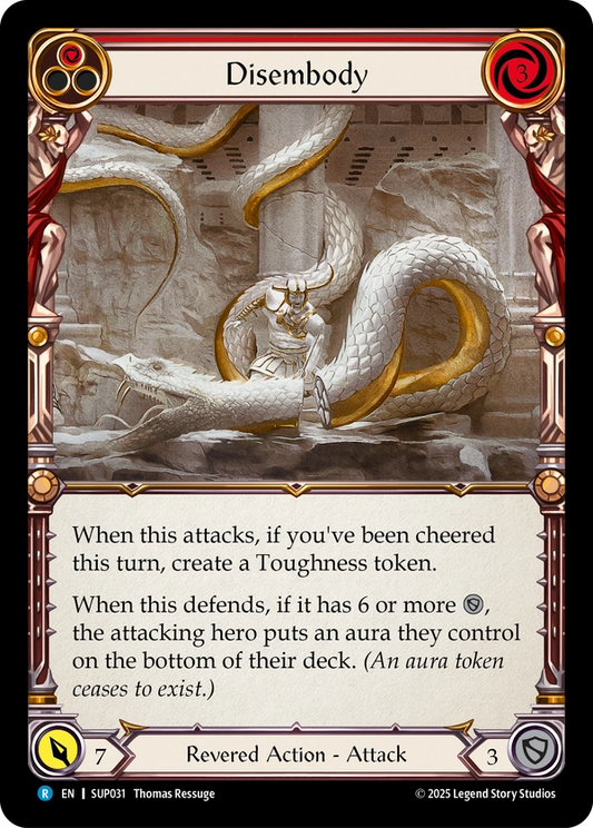 (031) Flesh & Blood TCG Super Slam Single: Disembody (Regular)  Rare