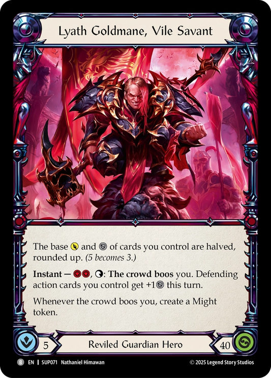 (071) Flesh & Blood TCG Super Slam Single: Lyath Goldmane, Vile Savant (Marvel)  Marvel