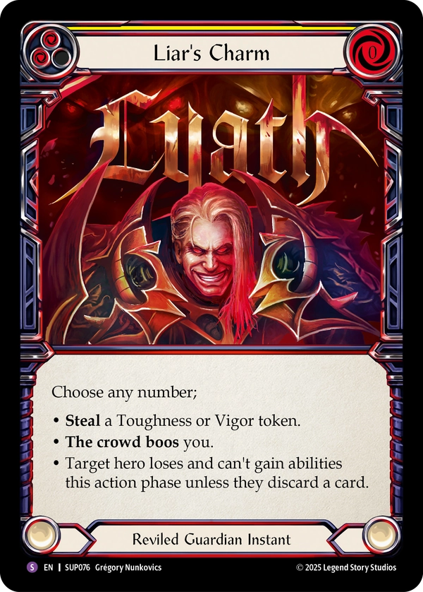 (076) Flesh & Blood TCG Super Slam Single: Liar's Charm (Regular)  Super Rare