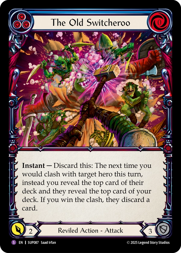 (087) Flesh & Blood TCG Super Slam Single: The Old Switcheroo (Regular)  Super Rare