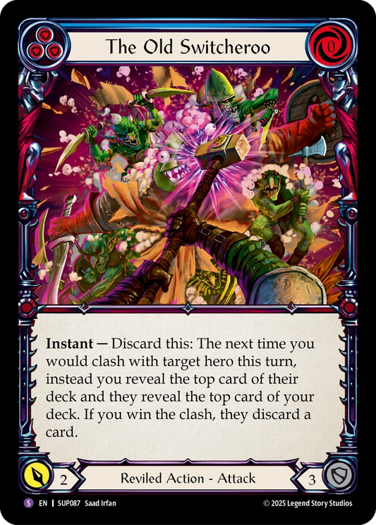 (087) Flesh & Blood TCG Super Slam Single: The Old Switcheroo (Regular)  Super Rare