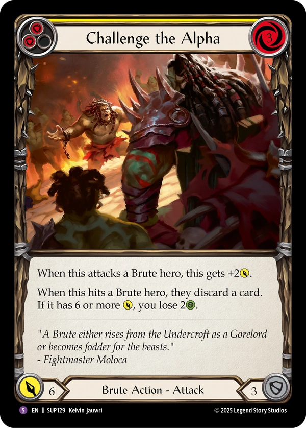 (129) Flesh & Blood TCG Super Slam Single: Challenge the Alpha (Regular)  Super Rare