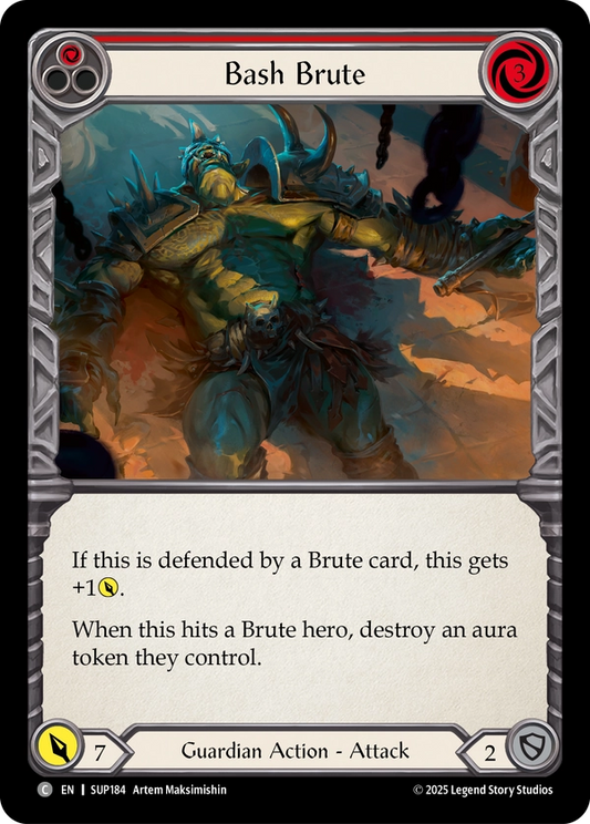 (184) Flesh & Blood TCG Super Slam Single: Bash Brute (Regular)  Common